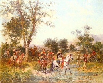  Arabe Tableau - Georges Washington Arabe Cavaliers à l’Oasis